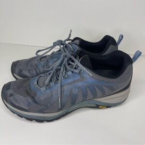 Merrell Womens 9.5 Blue Gray Siren Edge 3 Hiking‎ Trail Shoes Walking Gorpcore